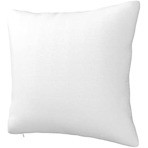 DUNHUANG Custom Pillow Case Personalized Photo Text Logo Throw Pillowcases Decorative Cushion Cover for Bed or Sofa, 12"x12", 1 PCS White Pillowcase