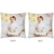 Easycosy Custom Pillow with Picture Text Customized Photo Pillowcase, Personalized Throw Pillow Cover, Love Keepsake Valentines Gifts for Women Two-Sides Design(18"x18")-Optional Filling