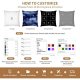 Easycosy Custom Pillow with Picture Text Customized Photo Pillowcase, Personalized Throw Pillow Cover, Love Keepsake Valentines Gifts for Women Two-Sides Design(18"x18")-Optional Filling