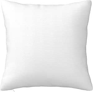 DUNHUANG Custom Pillow Case Personalized Photo Text Logo Throw Pillowcases Decorative Cushion Cover for Bed or Sofa, 12"x12", 1 PCS White Pillowcase