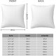 DUNHUANG Custom Pillow Case Personalized Photo Text Logo Throw Pillowcases Decorative Cushion Cover for Bed or Sofa, 12"x12", 1 PCS White Pillowcase