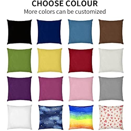 Easycosy Custom Pillow with Picture Text Customized Photo Pillowcase, Personalized Throw Pillow Cover, Love Keepsake Valentines Gifts for Women Two-Sides Design(18"x18")-Optional Filling
