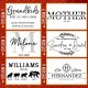 Personalized Lumbar Throw Pillow Covers w/Family Name - 6 Design 12x20 - Customized for Mom Grandma Women - Custom Decorative Oblong Pillowcase for Couch Sofa Bed Rectangle Pillow Case