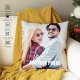 Easycosy Custom Pillow with Picture Text Customized Photo Pillowcase, Personalized Throw Pillow Cover, Love Keepsake Valentines Gifts for Women Two-Sides Design(18"x18")-Optional Filling