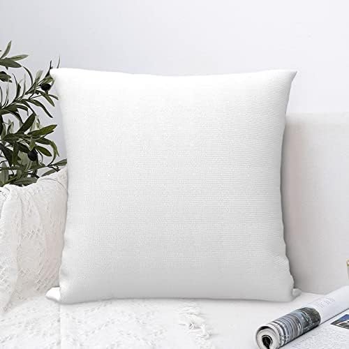 DUNHUANG Custom Pillow Case Personalized Photo Text Logo Throw Pillowcases Decorative Cushion Cover for Bed or Sofa, 12"x12", 1 PCS White Pillowcase