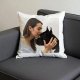 ArtPix 3D Personalized Photo Pillow Cover - Custom Cushion Case with Any Picture Print Gift - Customized Pillows with Your Loved Ones/Family - Square Pillows