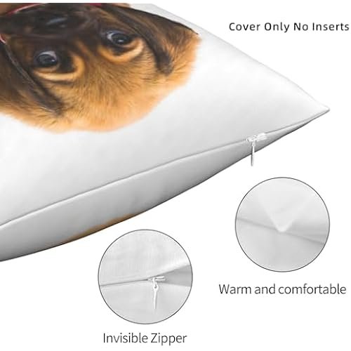 Personalized Throw Pillow Covers Custom Pillow Case with Photo Text Image, Square Pillowcase Cushion Covers for Sofa Couch Bed Chair Farmhouse Decorative Throw Pillows Multi Standard Size Optional