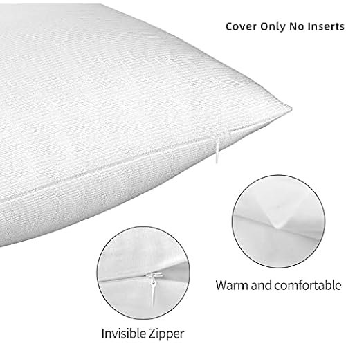 DUNHUANG Custom Pillow Case Personalized Photo Text Logo Throw Pillowcases Decorative Cushion Cover for Bed or Sofa, 12"x12", 1 PCS White Pillowcase