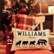 Personalized Lumbar Throw Pillow Covers w/Family Name - 6 Design 12x20 - Customized for Mom Grandma Women - Custom Decorative Oblong Pillowcase for Couch Sofa Bed Rectangle Pillow Case