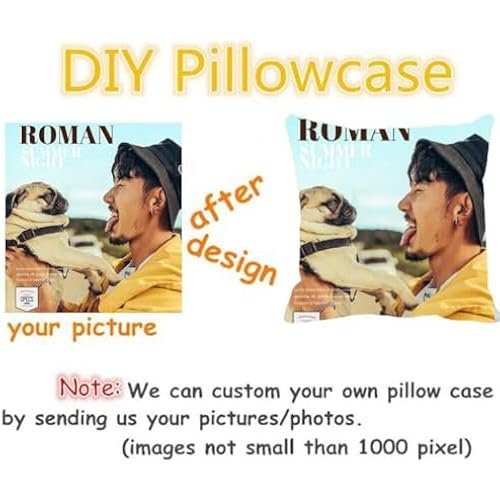 Three Custom Design Photos or Text Outdoor/Indoor Throw Pillowcase, Personalized Pet Photo Pillow, Love Photo Throw Pillowcases, Wedding Keepsake Throw Pillow Covers