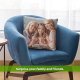Custom Love, Couple Photo Pillow w Any Picture | 16x16 - Optional Insert | Personalized Cover with Your Loved Ones - Custom Couple Gifts